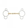 Bocado BR Pessoa Soft Contact Dorado 16 mm 11,5 cm