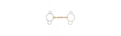 Bocado BR Pessoa Soft Contact Dorado 16 mm 11,5 cm