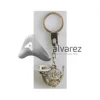 Llavero Plata Trompeta de Caza y Ciervo