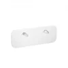 Registro blanco satinado con maneta cromada 35,3 x 60,6 cm