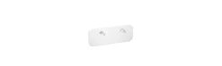 Registro blanco satinado con maneta cromada 35,3 x 60,6 cm