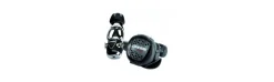 Regulador de buceo Cressi Mc9 + Xs Compact en Negro/Gris